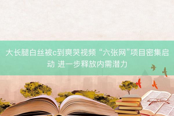 大长腿白丝被c到爽哭视频 “六张网”项目密集启动 进一步释放内需潜力