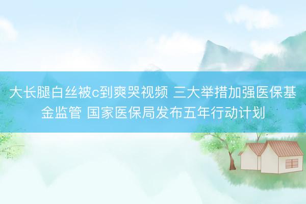 大长腿白丝被c到爽哭视频 三大举措加强医保基金监管 国家医保局发布五年行动计划