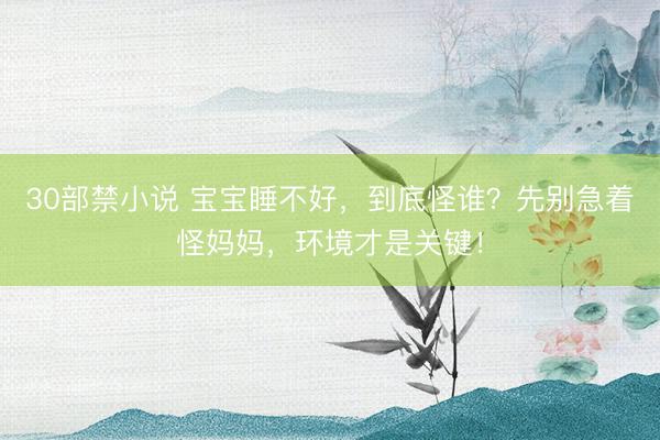 30部禁小说 宝宝睡不好，到底怪谁？先别急着怪妈妈，环境才是关键！