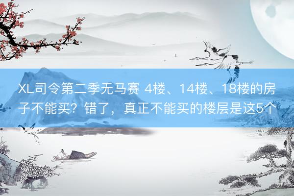 XL司令第二季无马赛 4楼、14楼、18楼的房子不能买？错了，真正不能买的楼层是这5个