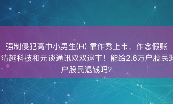 强制侵犯高中小男生(H) 靠作秀上市、作念假账圈钱，清越科技和元谈通讯双双退市！能给2.6万户股民退钱吗？